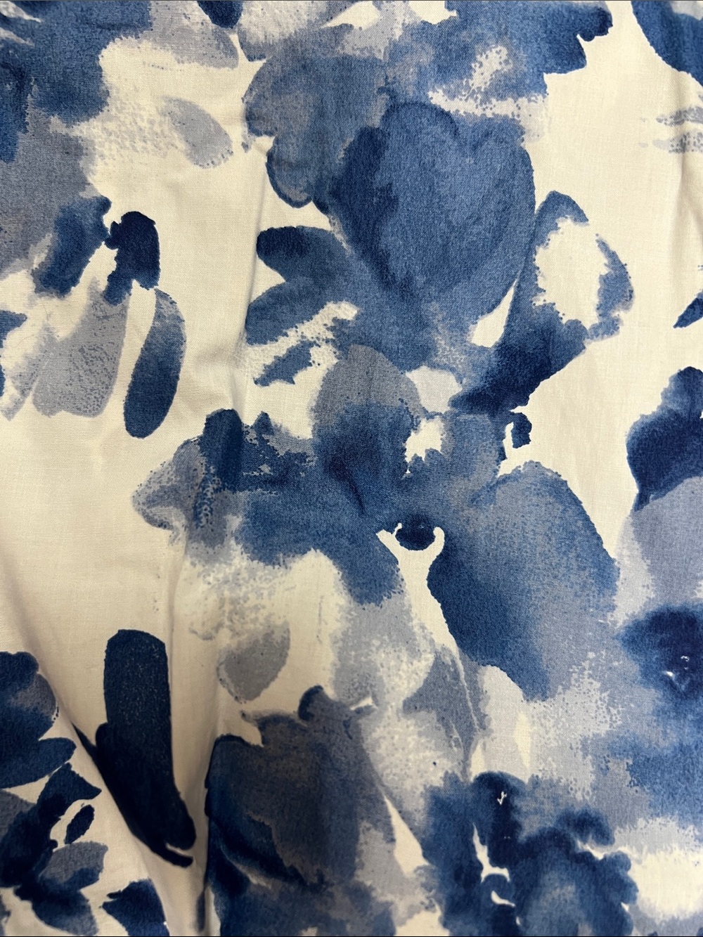 Calvin Klein White Midi Dress with Blue Floral Print - Picture 3 of 4